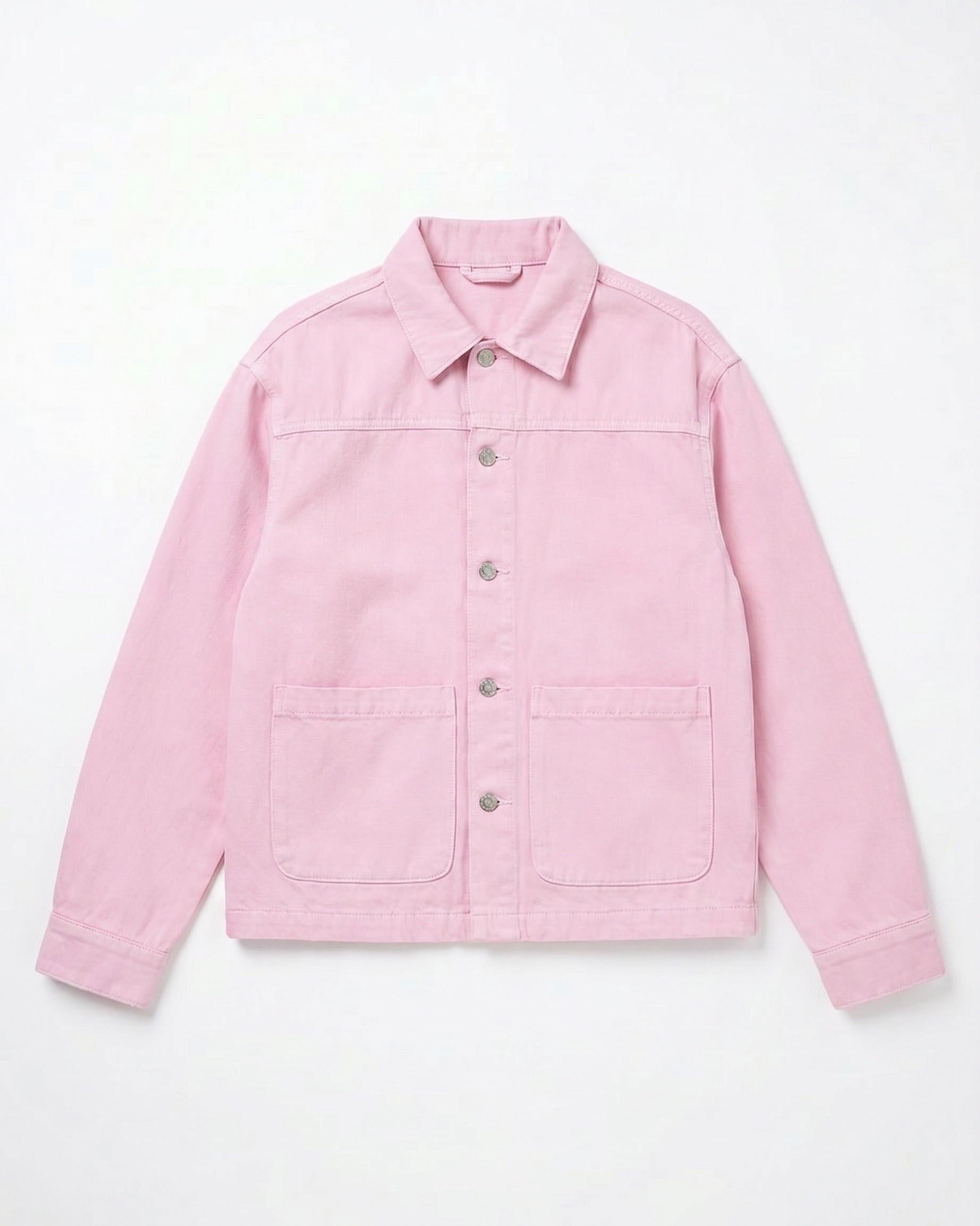 SIA DENIM JACKET - LIGHT PINK - Dinvintageshop