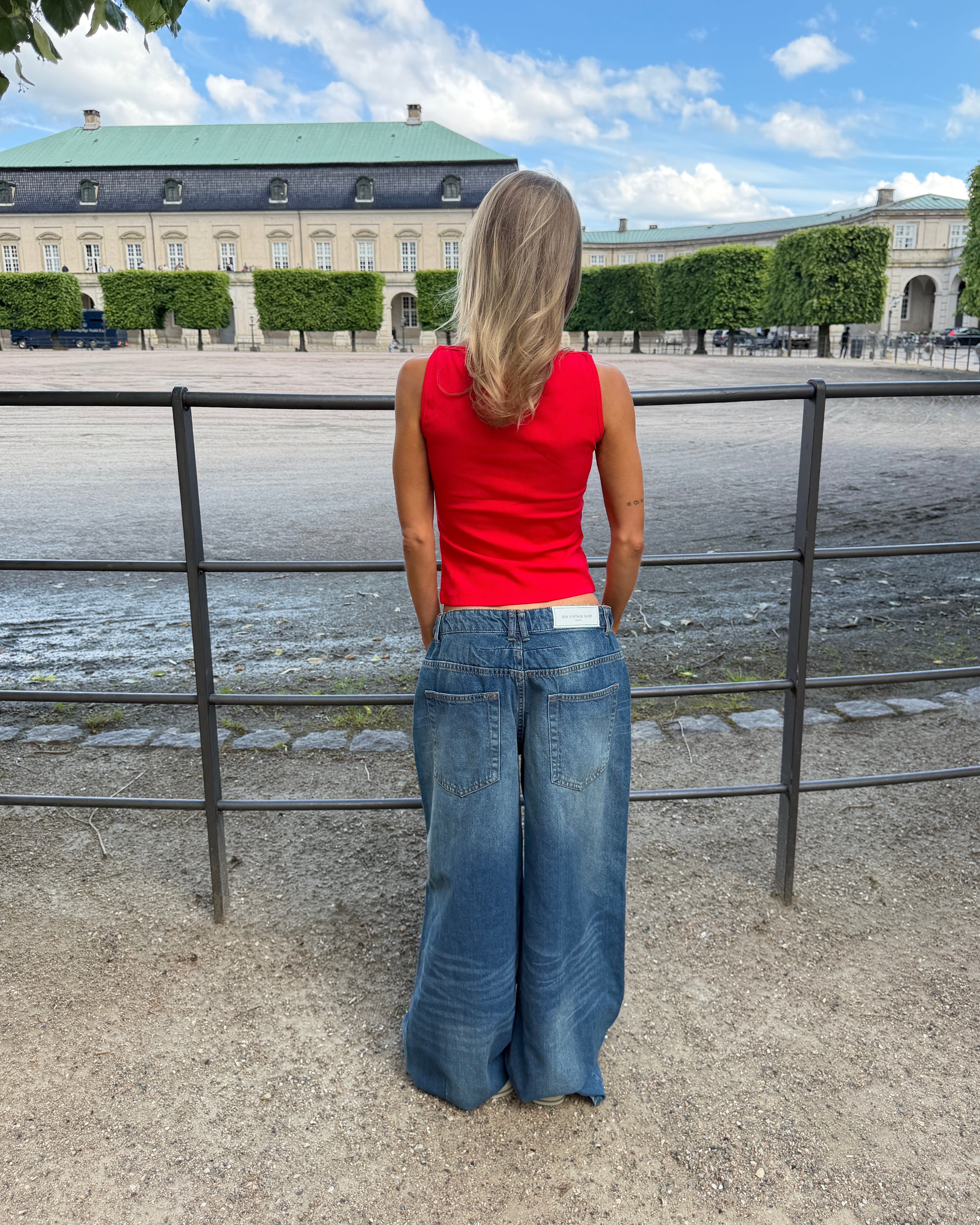 SILLE BAGGY JEANS - MID BLUE