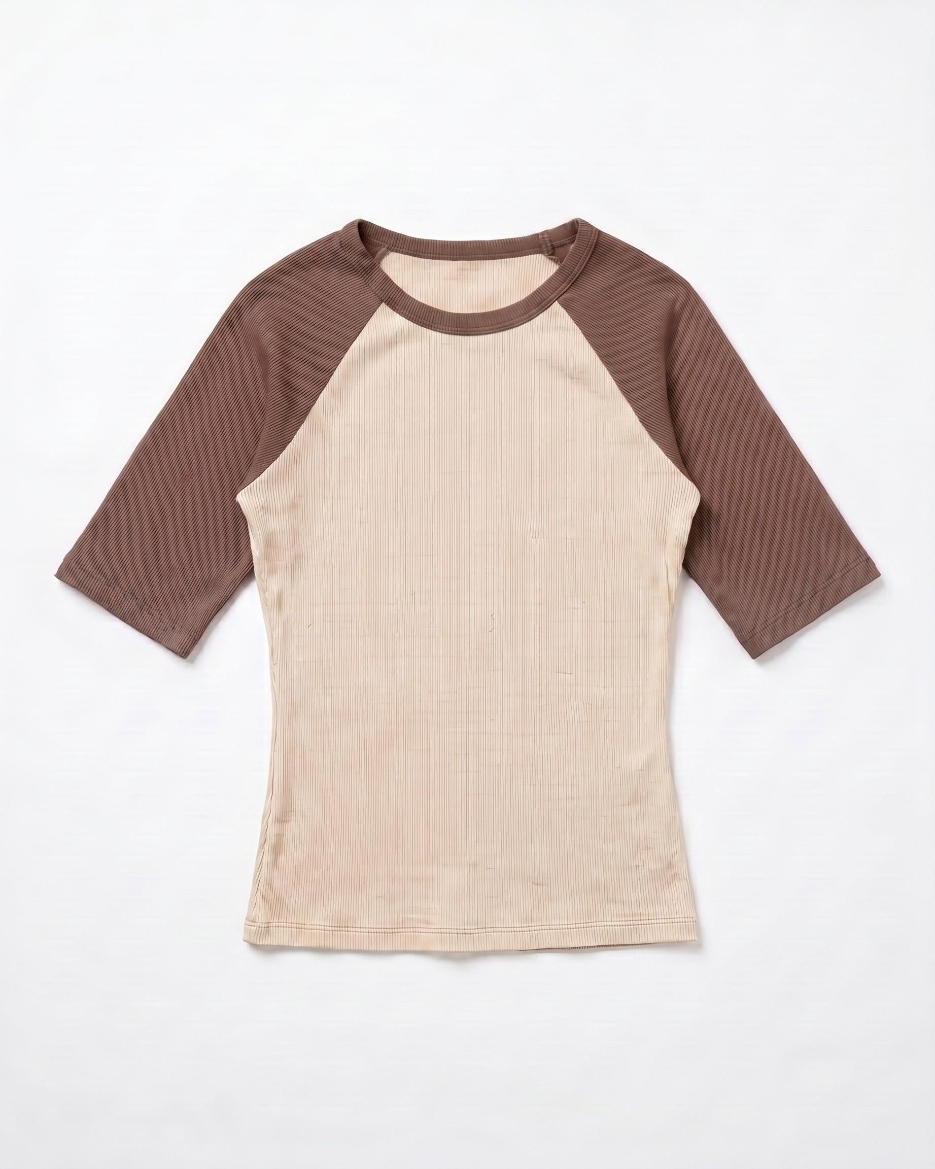 SINE 3/4 TOP - SAND/BROWN