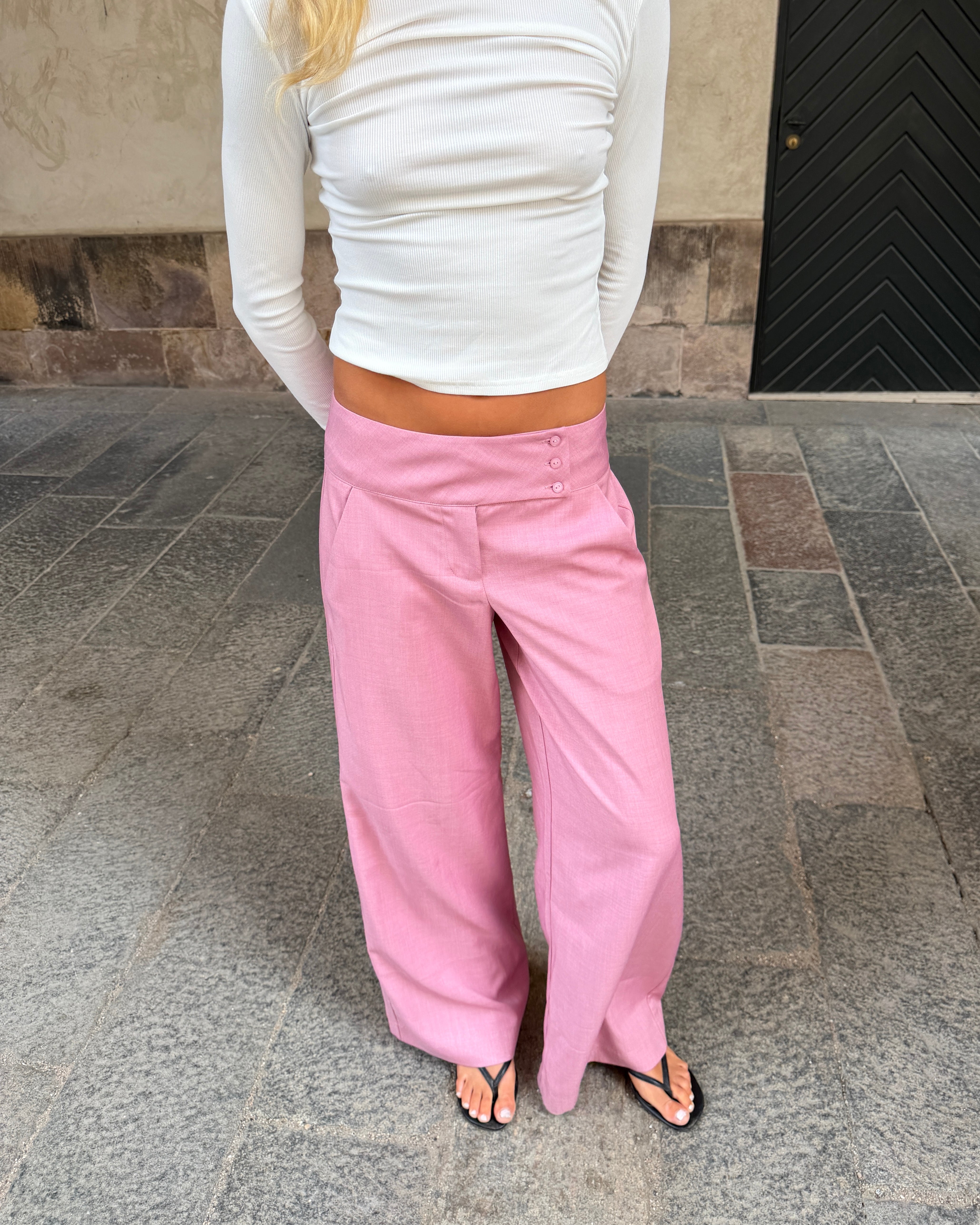 SOPHIE SUIT PANT - BERRY PINK - Dinvintageshop