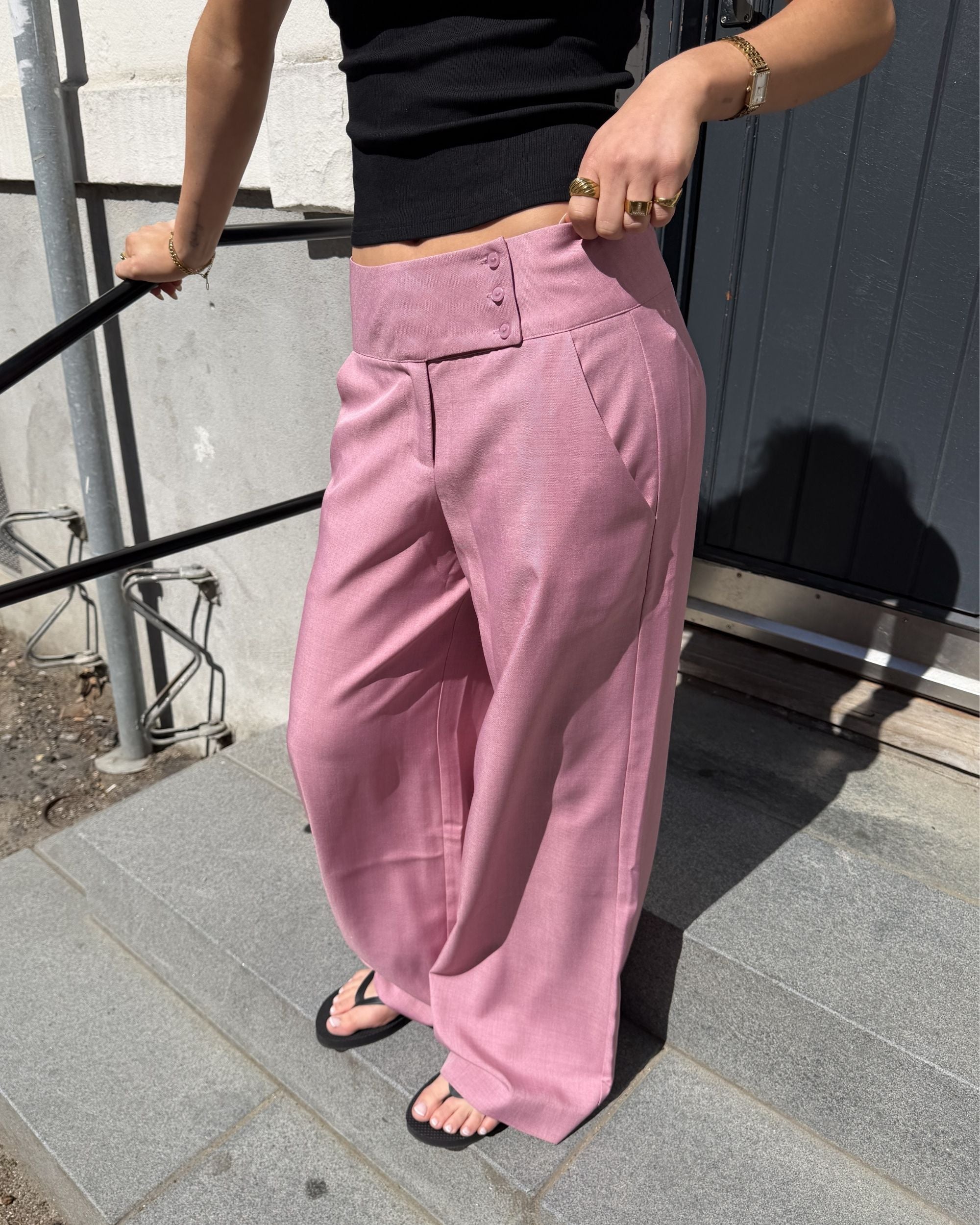 SOPHIE SUIT PANT - BERRY PINK - Dinvintageshop