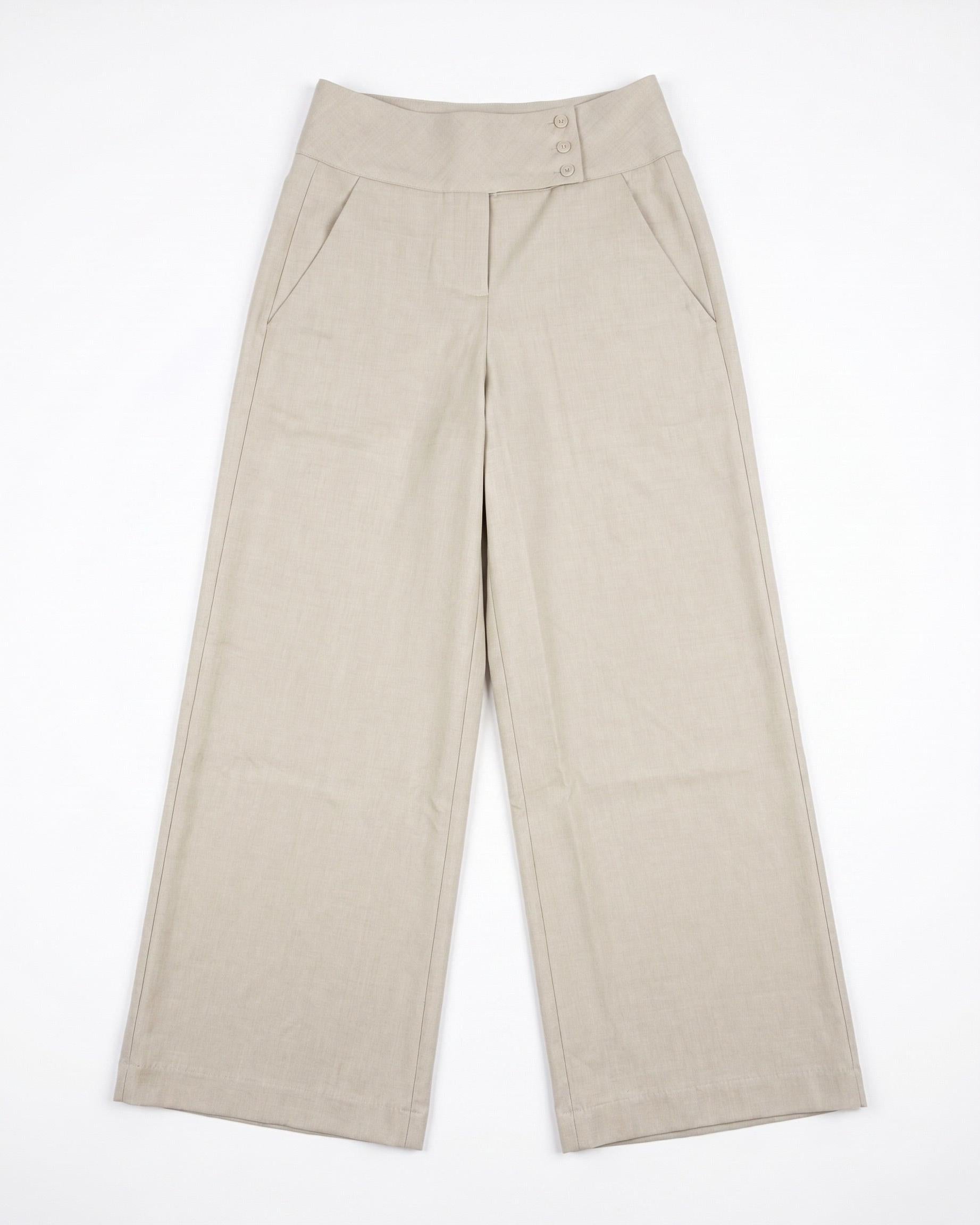 SOPHIE SUIT PANT - SAND - Dinvintageshop