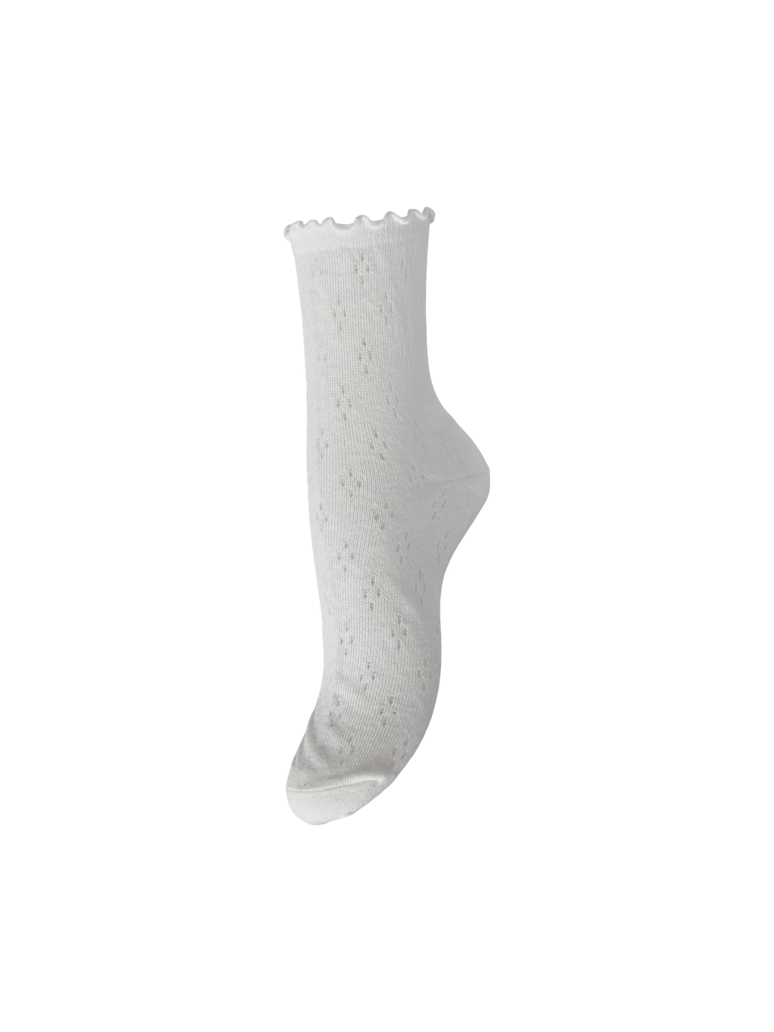 THERESE POINTELLE SOCKS - BRIGHT WHITE - Dinvintageshop