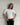 TINE 3/4 SLEEVE T - SHIRT - WHITE - Dinvintageshop