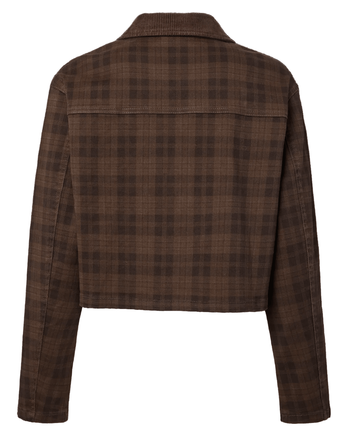 VERA SHORT JACKET - BROWN CHECK - Dinvintageshop