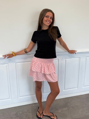 MILLA RUFFLE SKIRT/TOP - CORAL